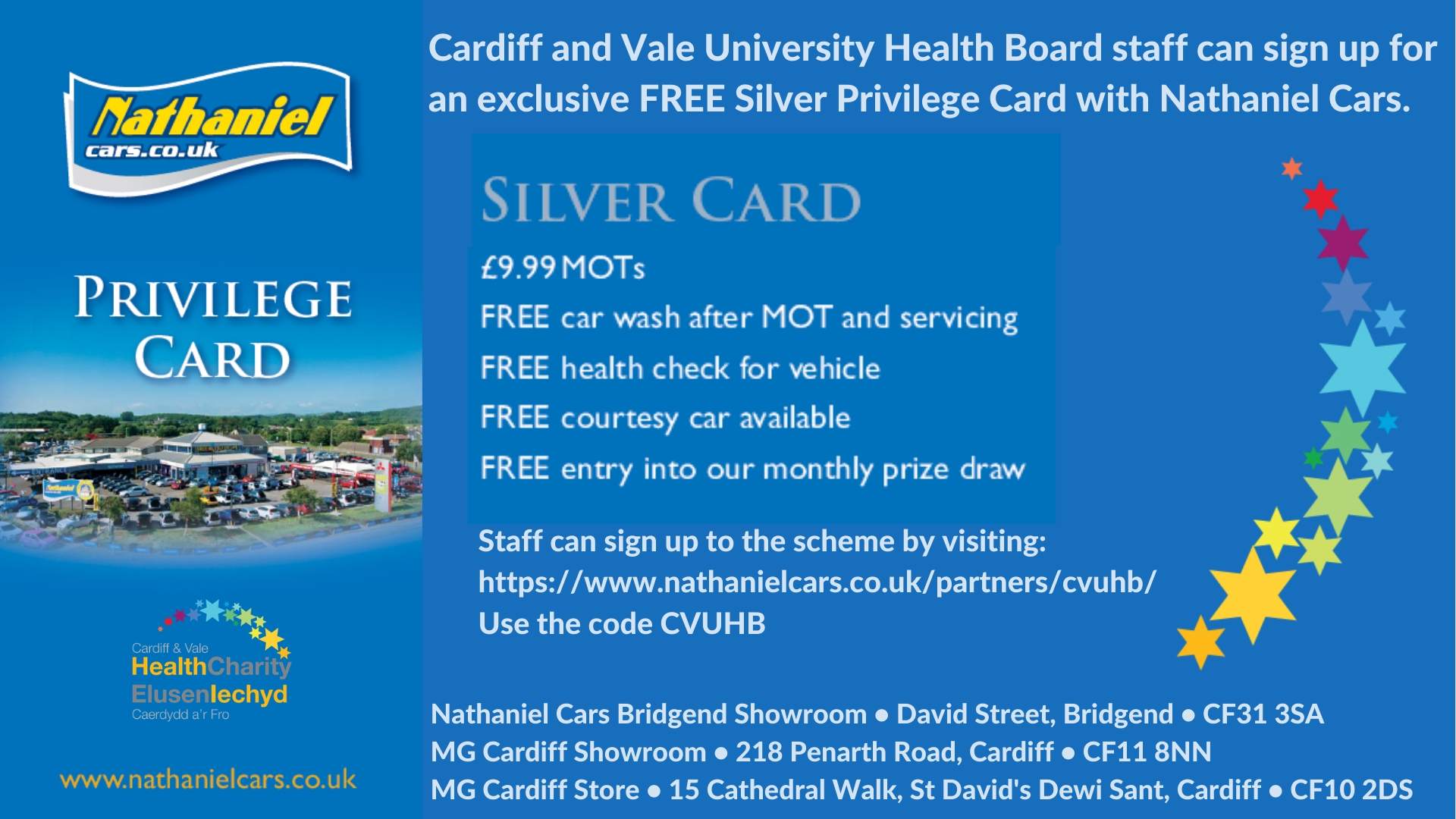 Staff Benefits Cardiff & Vale Health Charity