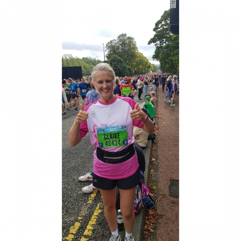 Breast Centre Patient takes on the Great North Run! Cardiff & Vale